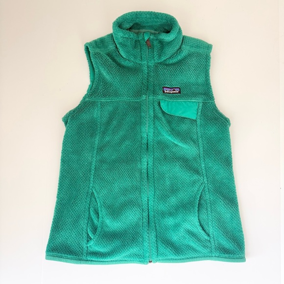Patagonia Re-Tool Fleece Vest Green Women’s Medium Polartec - Picture 2 of 5